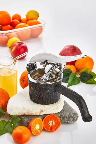 Nishev Döküm Paslanmaz Metal Sıkacak Limon Sıkacağı Portakal Narenciye Sıkıcı Pratik Mutfak Aleti - 4