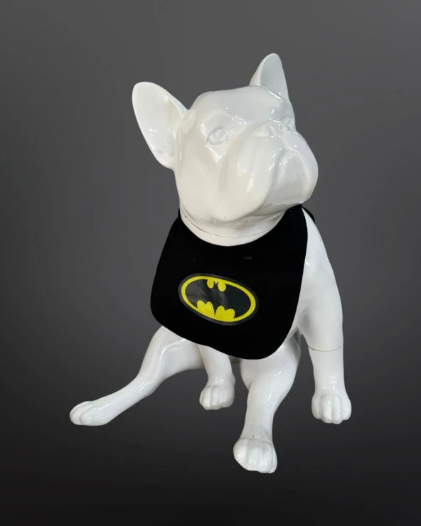 Kedi & Köpek Kıyafeti Pelerin Grubu - Batman Baskılı Siyah Pelerin