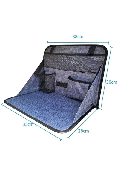 RevuBaby Araba  Koltuk Arkası Eşya Düzenleyici Organizatör Katlanır Ve Masa Olma Özelliği Araç içi Organizer - 2