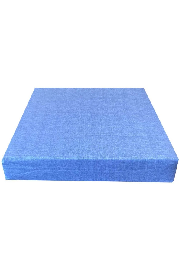 RevuBaby Bahçe Minderi- Balkon Minderi Bank Minderi Uzun Koltuk Minderi 50x50x10 Cm Mavi