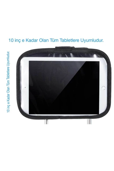 RevuBaby Tablet Tutucu Araç Içi Koltuk Başlığı Güneşlik Için Tablet Organizeri - 6
