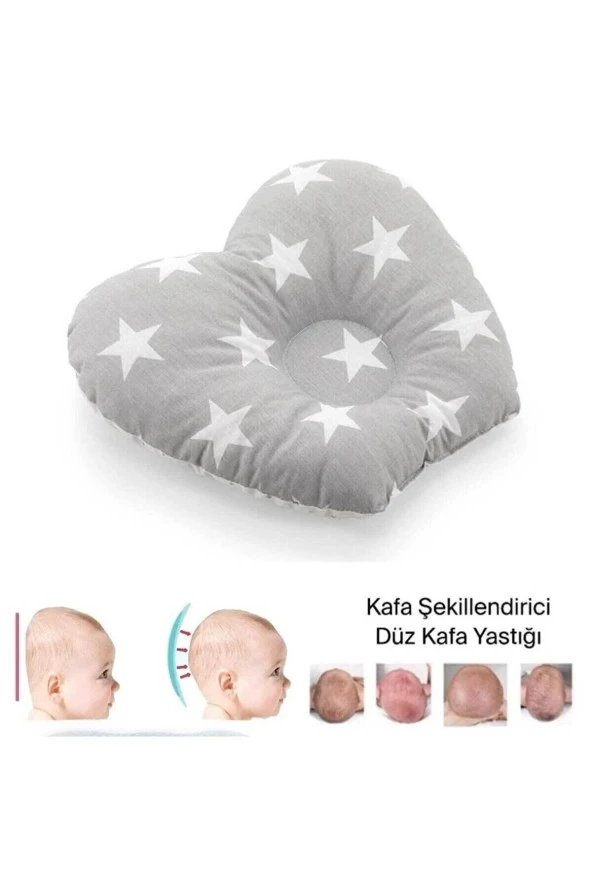 RevuBaby Bebek Düz Kafa Yastığı Ve Bıngıldak Yastığı ( Kafa Şekillendirici )