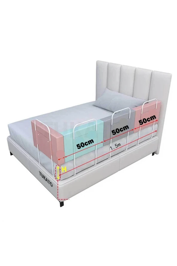 RevuBaby 550 cm Serenty Plus Yatak Bariyeri Bebek Ve Çocuk Korkuluğu Güvenlik Bariyeri - 3