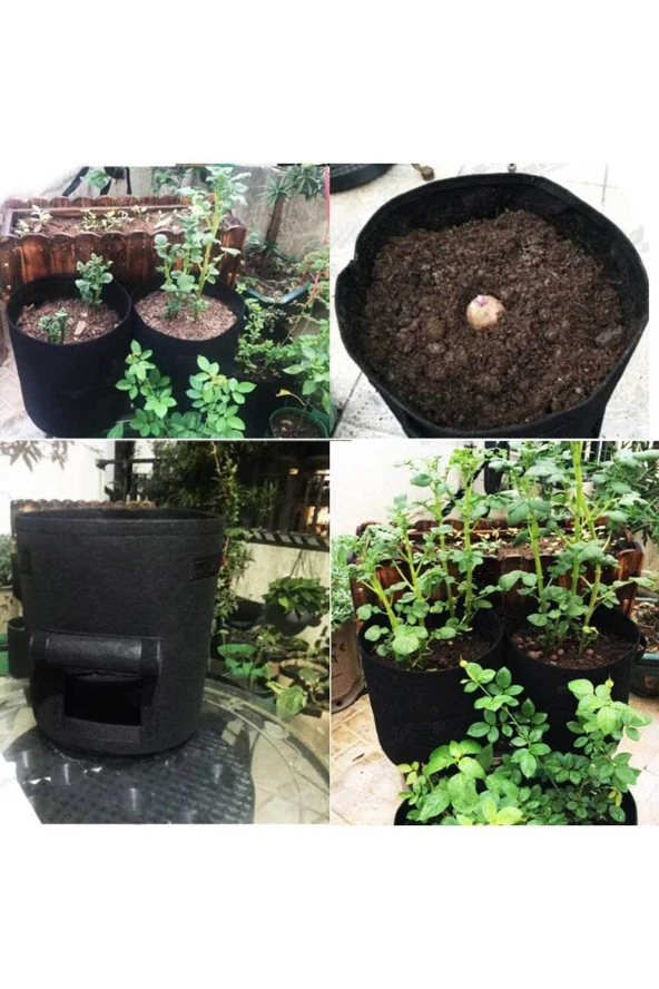 RevuBaby Keçe Bitki Yetiştirme Sepeti Bitki Yetiştirme Saksısı - 3