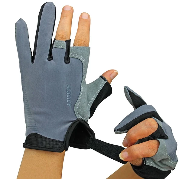 Sonny Yarım Kesik Spin Eldiveni Gri - 2