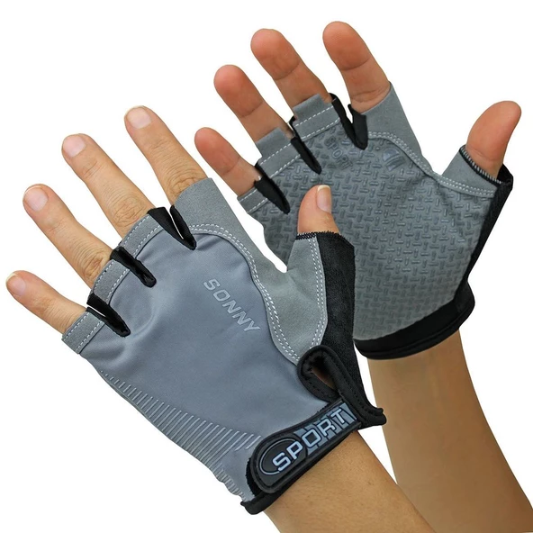 Sonny Tam Kesik Spin Eldiveni Gri