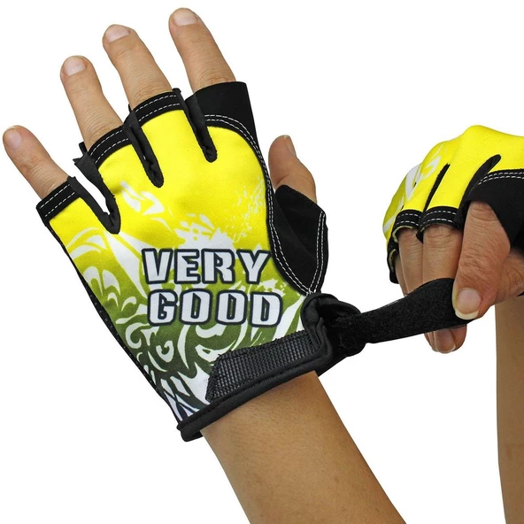 Sports Kesik Parmak Spin Eldiveni M2 Sarı - 2