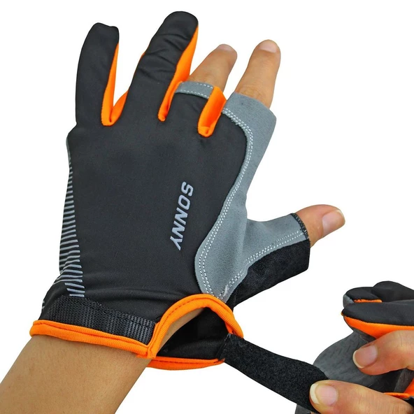 Sonny Yarım Kesik Spin Eldiveni Turuncu - 2