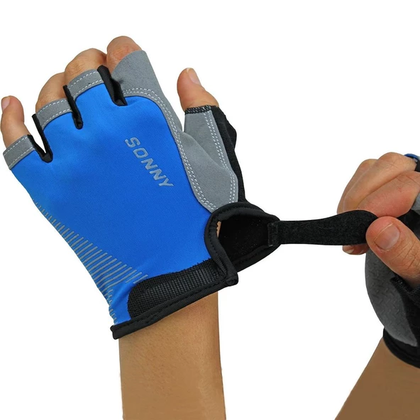 Sonny Tam Kesik Sipin Eldiveni Mavi - 2