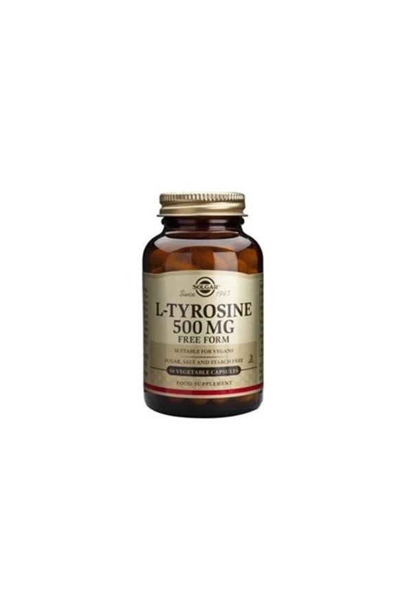 L-tyrosine 500 Mg 50 Kapsül