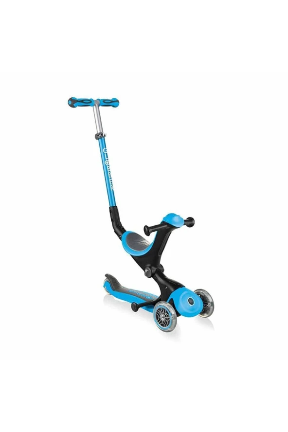 Go Up Deluxe 3 Tekerlekli Katlanabilir 3 ü 1 Arada Mavi Scooter