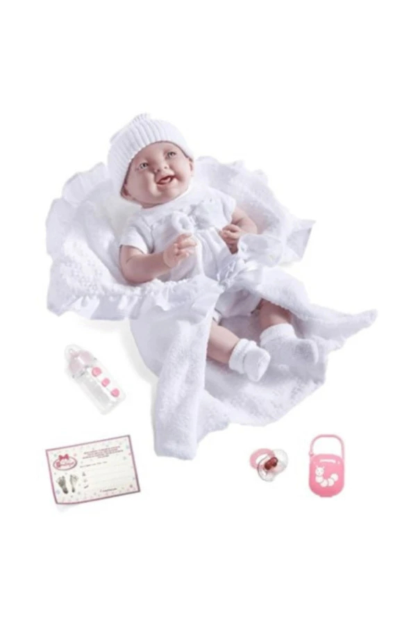 Berenguer Boutique Gerçekçi Yenidoğan Oyuncak Bebek 39 Cm Ve Beyaz Kundak Seti