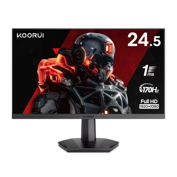 Koorui 24.5" 25E3A 170Hz 1ms VA FHD (HDMI, DisplayPort) Gaming Monitör