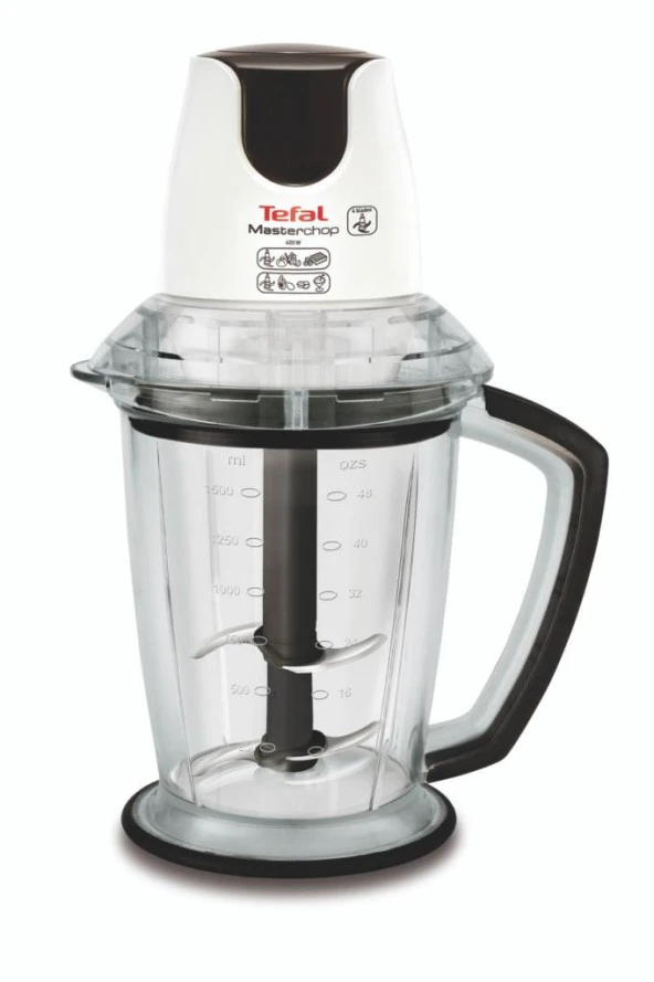 Tefal Masterchop Powelix Maxi XXL Beyaz 500 W 4 Bıçaklı Doğrayıcı - 4