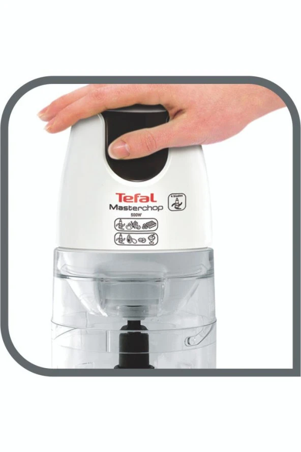 Tefal Masterchop Powelix Maxi XXL Beyaz 500 W 4 Bıçaklı Doğrayıcı - 5