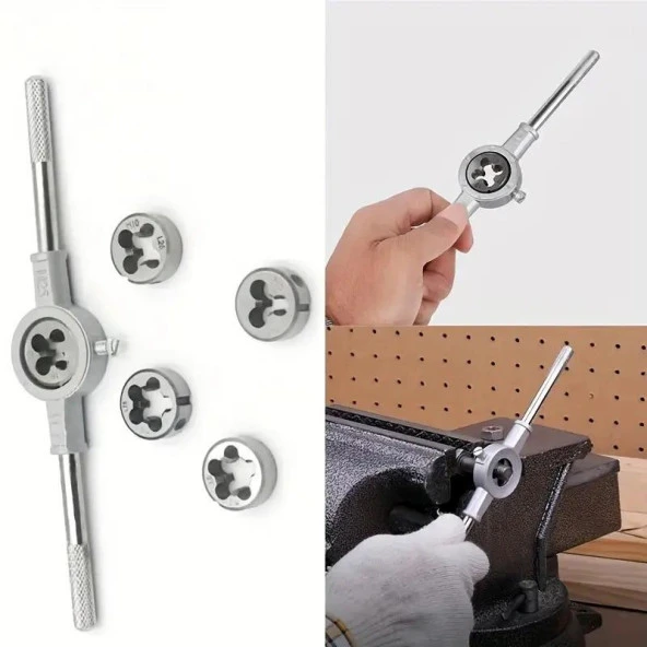 Valkyrie 8 Parça Pafta Seti ve Kolu M3 M4 M5 M6 M8 M10 M12 - 5