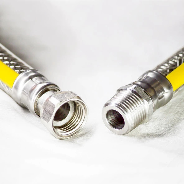 Aletçantam 200 cm Doğal Gaz Flex Ocak Fırın Hortumu (Yeni Tİp Örgülü) - 2