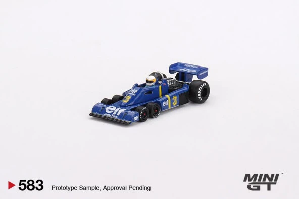 Mini GT Tyrrell P34 #3 Jody Scheckter 1976 Swedish GP Winner - 583