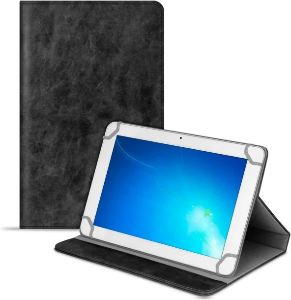 Newface Tablet Kılıfı Universal 8 İnç için Kılıf Siyah