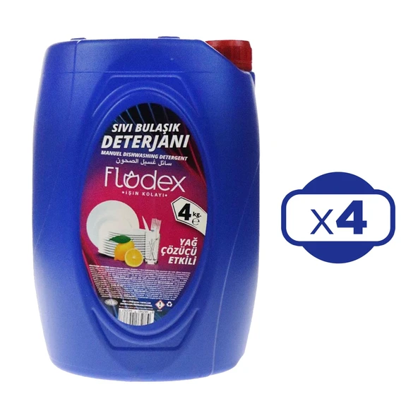 Flodex Sıvı Bulaşık Deterjanı 4 litre x 4 Adet - 2