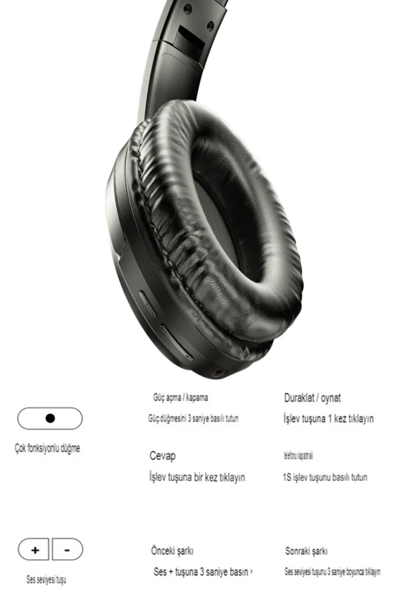 Qpen EP04 Kafaüstü Bluetooth Kulaklık - 5