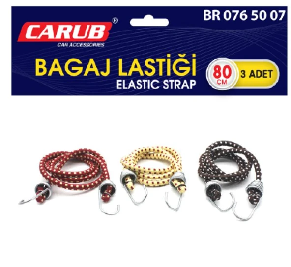 CARUB BAGAJ AHTAPOT LASTİK 3LÜ SET 180CM