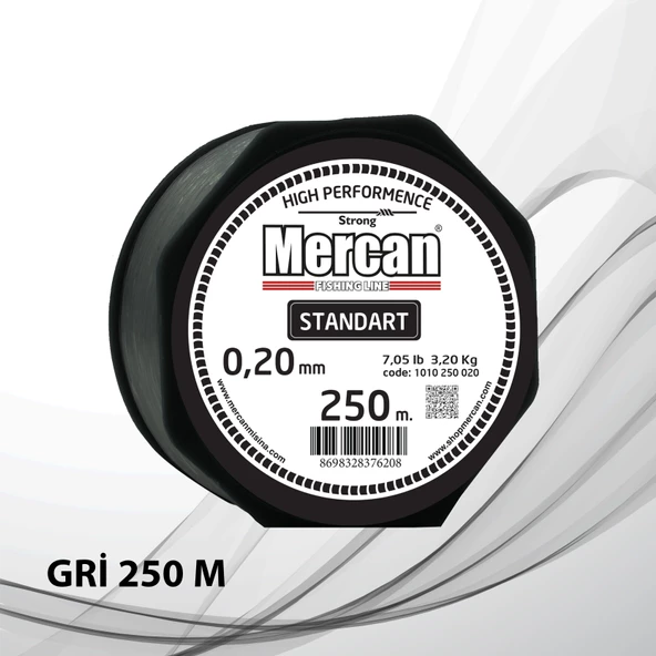 Mercan Standart Gri Renk Makara Misina 250 m-150 m - 7
