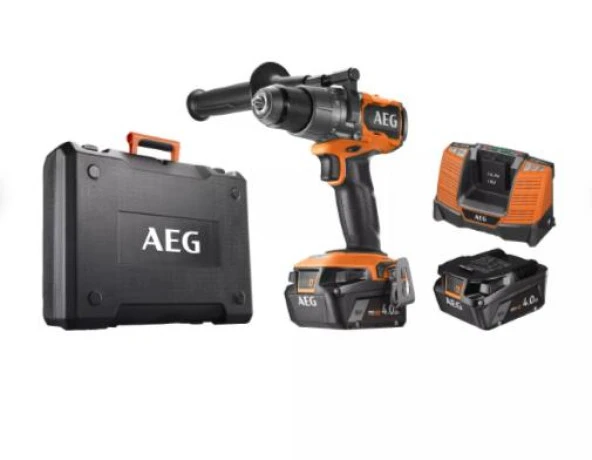Aeg Bsb 18C3bl-402C Kömürsüz 4 Ah Çift Akülü Darbeli Matkap 4935478938