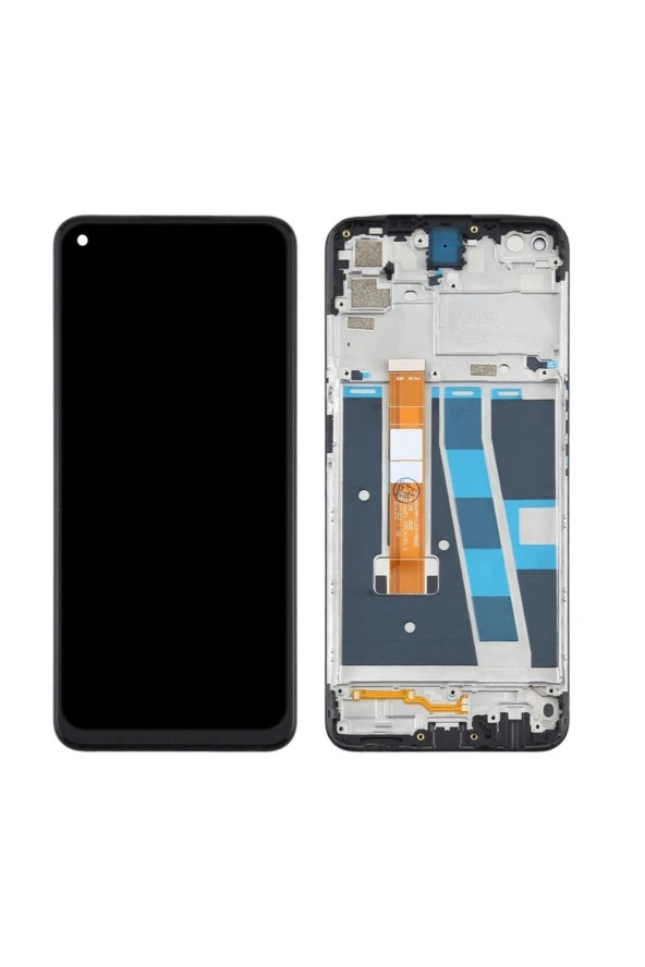 OPPO A52 UYUMLU LCD DOKUNMATİK EKRAN ÇITALI SİYAH SERVICE(TAMİR SETİ HEDİYELİ)