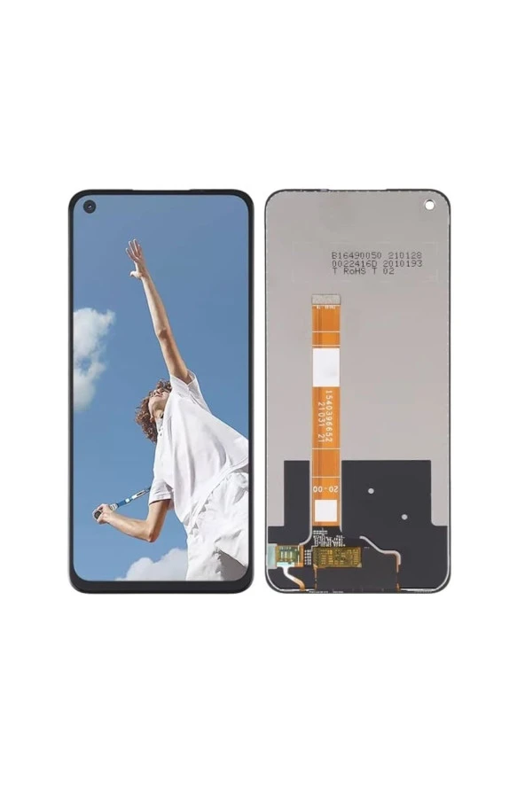 OPPO A52 UYUMLU LCD DOKUNMATİK EKRAN ÇITASIZ SİYAH (CPH2069)(TAMİR SETİ HEDİYELİ)
