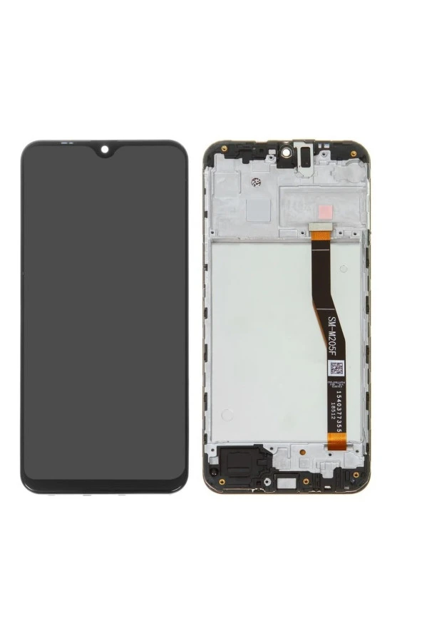 SAMSUNG M20 M205 UYUMLU LCD DOKUNMATİK EKRAN  ÇITALI SİYAH