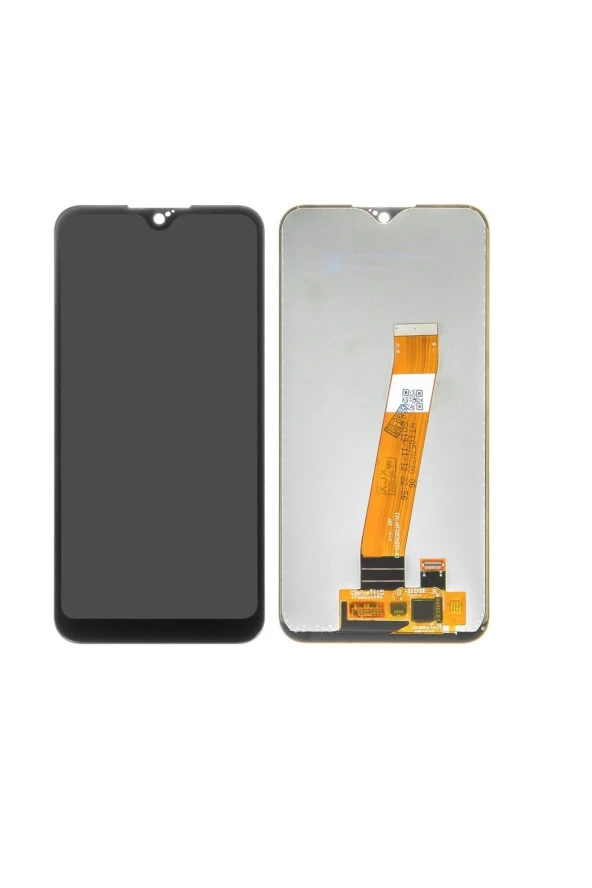 SAMSUNG GALAXY A01-M A015-M UYUMLU LCD DOKUNMATİK EKRAN  ÇITASIZ SİYAH (M)