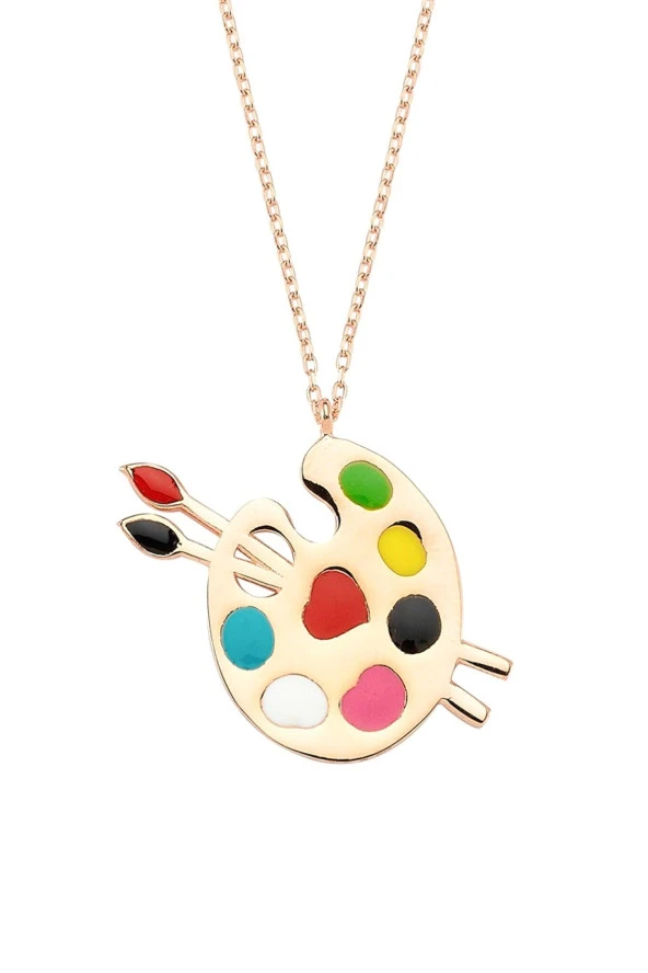 925 Ayar Palet Kolye Kadın Gümüş Kolye ürün görseli