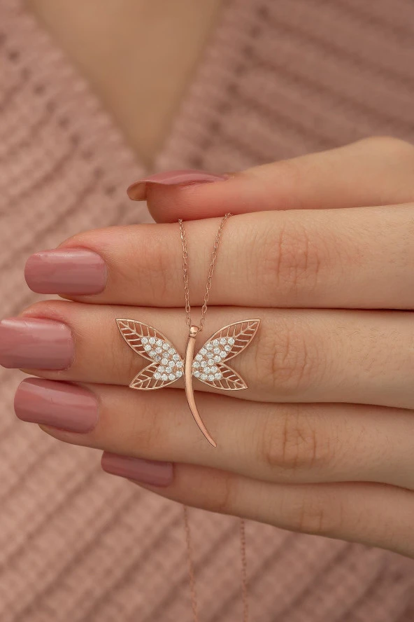 925 Ayar Rose Yusufcuk Kolye Kadın Gümüş Kolye ürün görseli