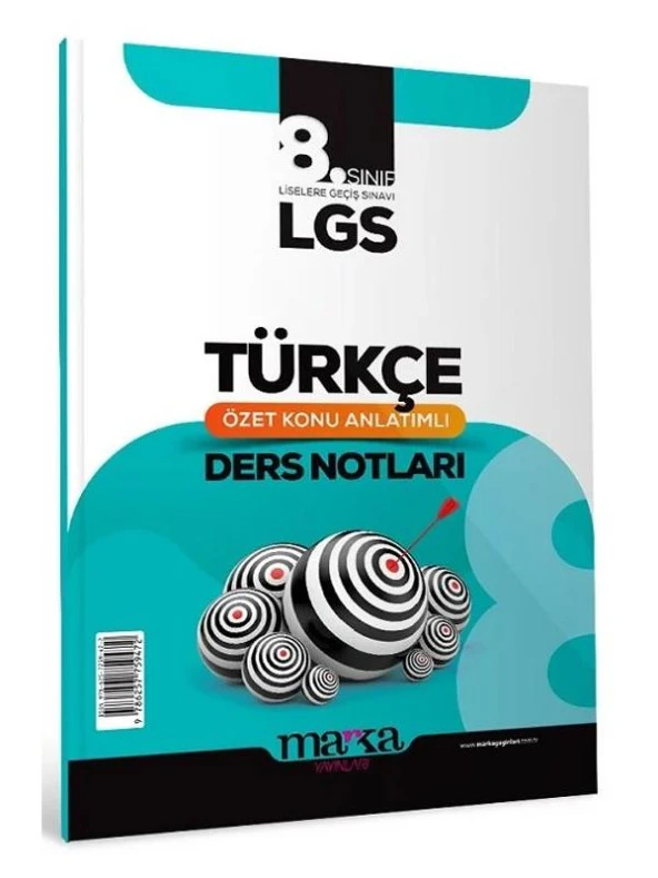 Marka 8. Sınıf LGS Türkçe Özet Konu Anlatımlı Ders Notları Marka Yayınları - Resim 3