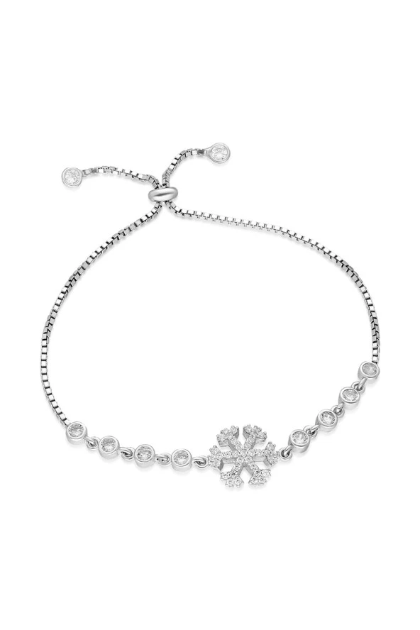 925 Ayar Asansörlü Kartanesi Bileklik Kadın Gümüş Bileklik ürün görseli