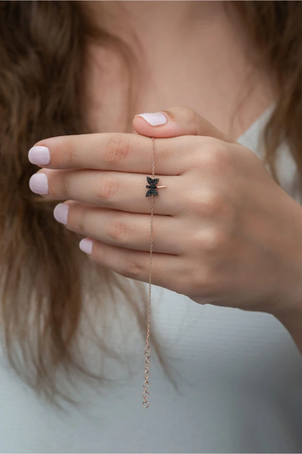 925 Ayar Gümüş Siyah Yusufcuk Kadın Gümüş Bileklik ürün görseli