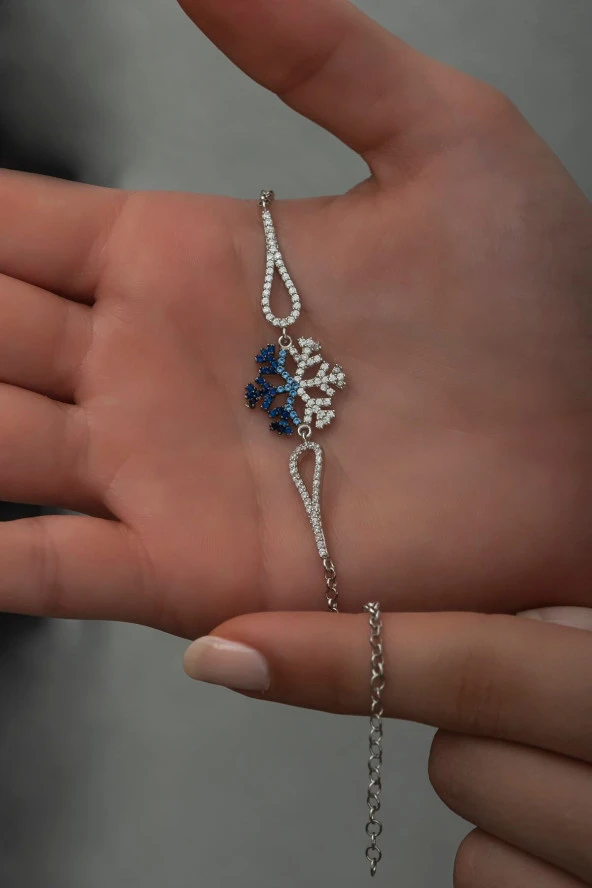 925 Ayar Gümüş Kelepçe Model Renk Geçişli Kartanesi Bileklik ürün görseli