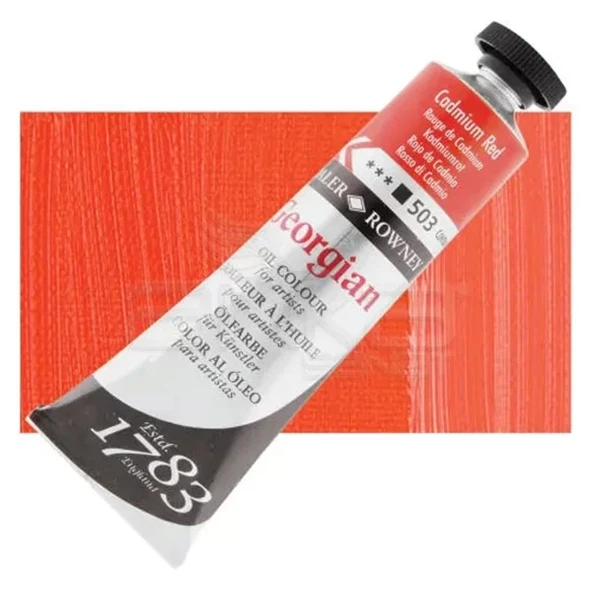 Daler Rowney Georgian Yağlı Boya 38ml No:503 Cadmium Red
