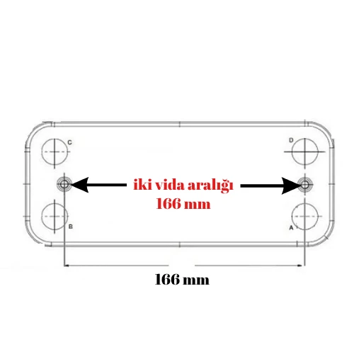 PLAKALI EŞANJÖR CONDEVO ADEN NEVA NİTRON 12 PLAKA 166 MM - Resim 3