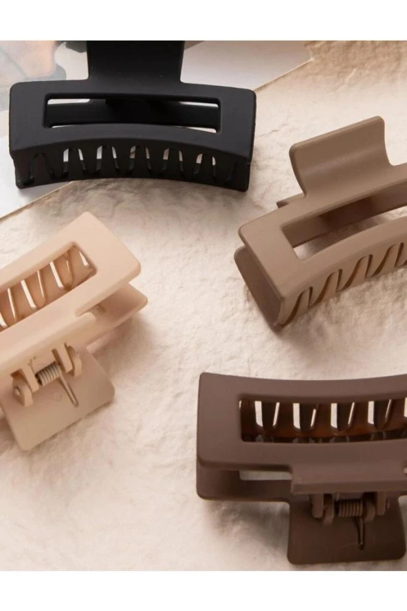 Mandal Toka 4 Adet Kahverengi Kare Mandal Toka - 3