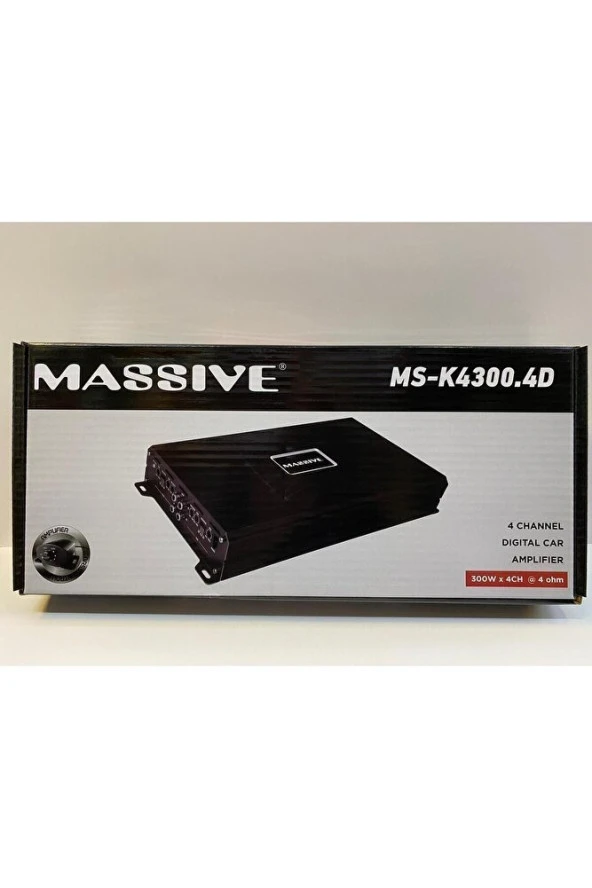 Massive MS-K4300.4D 4 KANALLI AMFİ 4 OHM 4X300 WAT RMS - 3