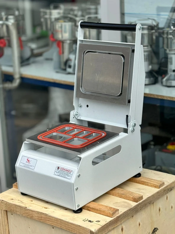 Sönmez Vakum 6 Bölmeli Eko Manuel Kase Tabak Kapatma Makinesi - 2