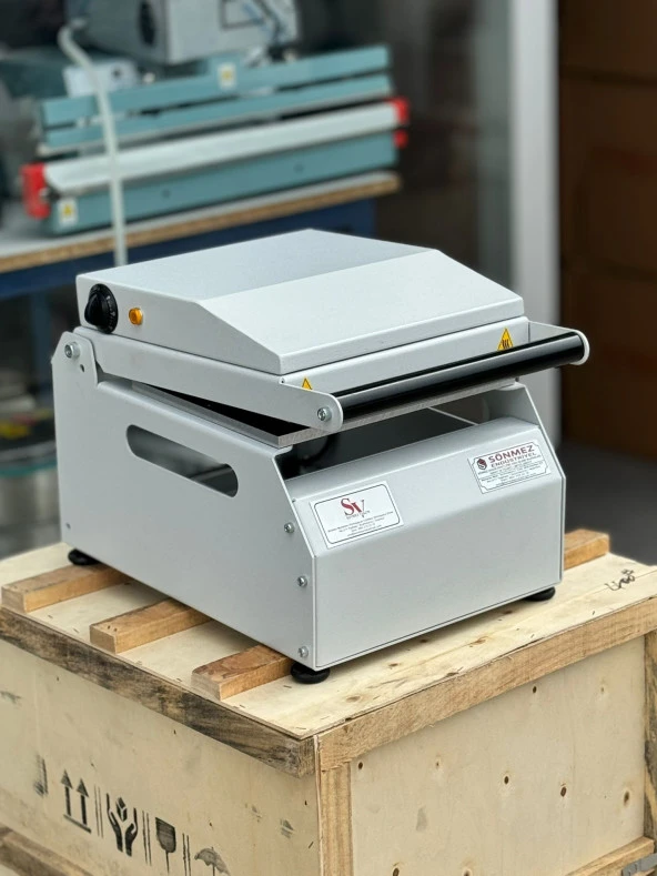 Sönmez Vakum Tek Bölmeli Eko Manuel Kase Tabak Kapatma Makinesi - 3