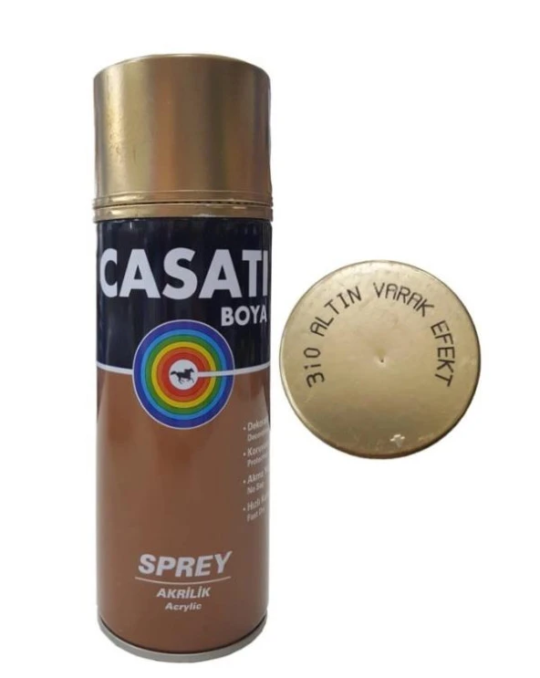 Casati Akrilik Sprey Boya Altın Varak Efekt 400 ML