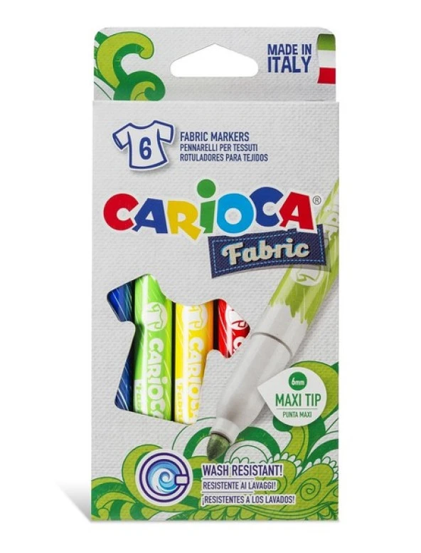 Carioca Cromatex Kumaş Boyama Kalemi 6lı