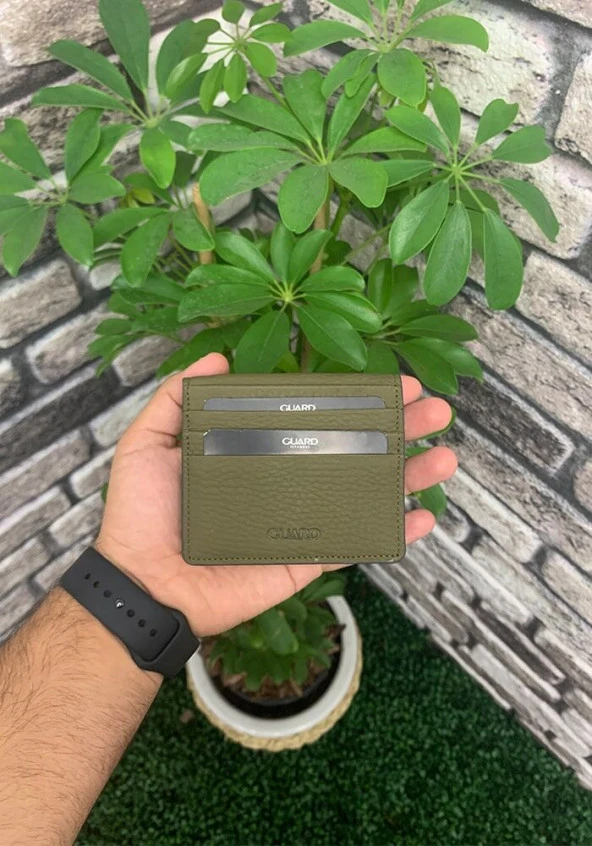 Guard Haki Yeşil Patlı Tasarım Deri Kartlık - GRD2403XW22173 - Resim 3