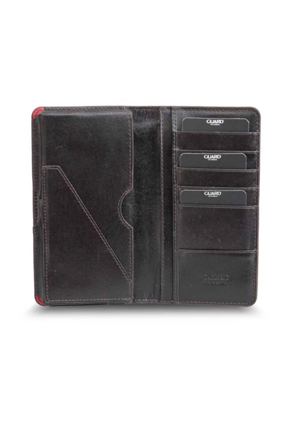 Guard Plus Telefon Girişli Taba- Kahve Texas Baskı Deri Unisex Cüzdan - GRD2403XW22287 - Resim 2