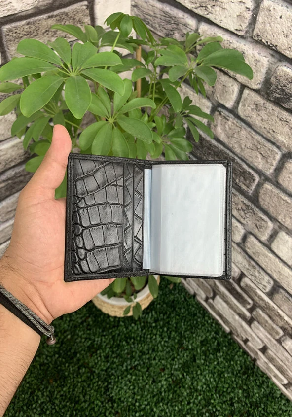 Guard Siyah Croco Desenli Lastikli Spor Kartlık - GRD2403XW22326 - 2