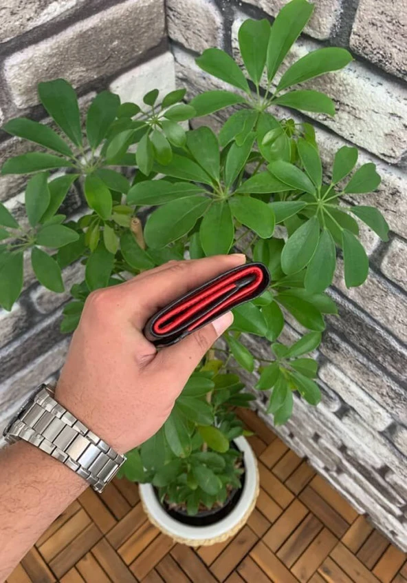 Guard Siyah-Kırmızı Deri Erkek Cüzdanı - GRD2403XW22388 - Resim 3